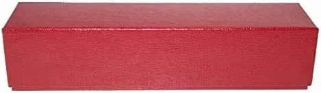 Vista 2 de Caja de almacenamiento roja de 9 x 2 x 2 con 100 soportes para monedas de papel Guardhouse