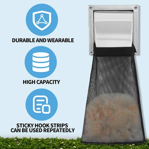 Vista 5 de 3 bolsas de ventilación para secadora, recogedor de pelusa para ventilación de secadora en el exterior
