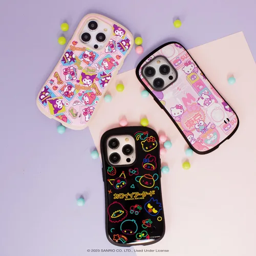 Vista 9 de iFace Funda Hello Kitty para AirPods Pro/Pro 2 + funda para iPhone 14 Pro (Kawaii Arcade)