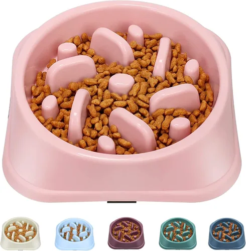 Vista 9 de UPSKY Cuenco de alimentación lenta para perros pequeños con rompecabezas - Antideslizante, antihinchazón, antiasfixia