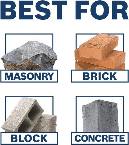 Vista 3 de Bosch T3913SC Broca de núcleo de pared delgada SDS-Plus SPEEDCORE de 1 pulgada para eliminación de mampostería, ladrillos y bloques