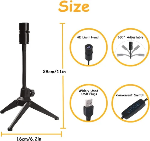 Vista 6 de Proyector de Luz Nocturna de Luna Sin Decoloración, Lámpara de Luna con Alimentación USB, Proyector de Luz Nocturna de Ambiente Romántico