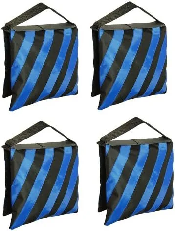 Kaezi - Bolsa de arena con diseño de doble cremallera, 4 bolsas de peso para estudio de fotografía y video