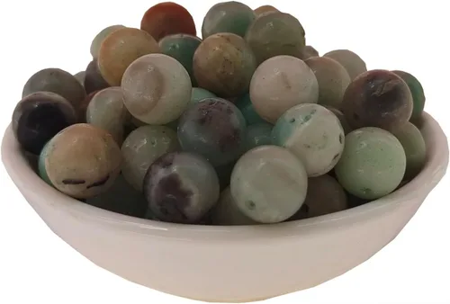 Cuentas de piedra 6mm 140 piezas Cuentas de Amazonita Redondas Cuentas sueltas de piedras preciosas para hacer joyas de pulseras y collares (6mm,