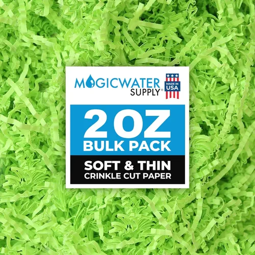 Vista 19 de MagicWater Supply - 2 onzas - Azul bebé - Relleno de papel de corte arrugado suave y fino ideal para envolver regalos, relleno de cestas