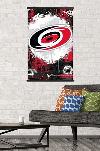 Vista 2 de Trends International NHL Carolina Hurricanes - Maximalist Logo 23 Wall Poster
