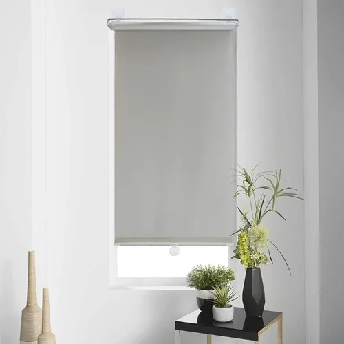 Vista 19 de Cortinas opacas de tela con ventosa, persianas enrollables inalámbricas para tragaluz, persianas enrollables, 80% opacas, gris claro, cortinas Negro