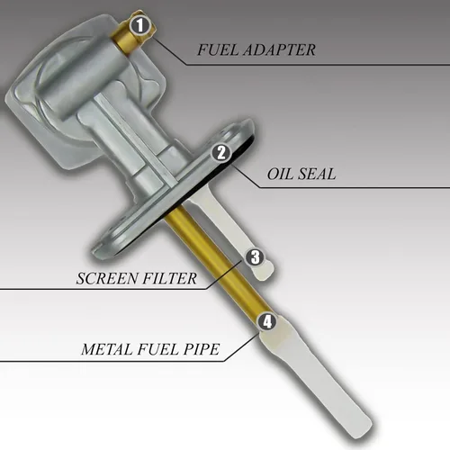 Vista 4 de Reemplazo de la bomba de interruptor de válvula de gasolina de combustible para Kawasaki KLX 125 KLX125 2003 2004 2005