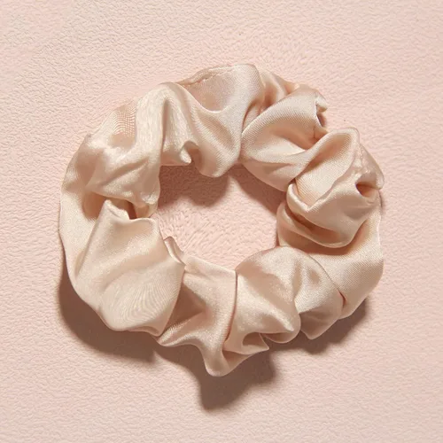 Vista 4 de Coleteros para el cabello para mujer, bufanda LFOUVRE Scrunchies, 2 piezas de bufandas anudadas para niñas, bufanda de satén sedoso, banda elástica