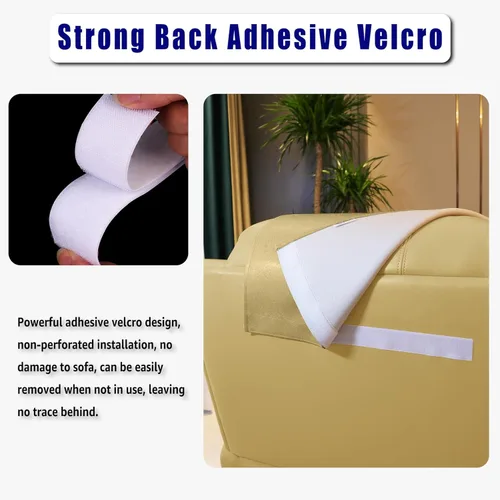 Vista 3 de Funda Antideslizante para Reposacabezas de Fundas de Muebles, Protector de Reposacabezas de Piel Sintética para Silla Reclinable, Funda Protectora