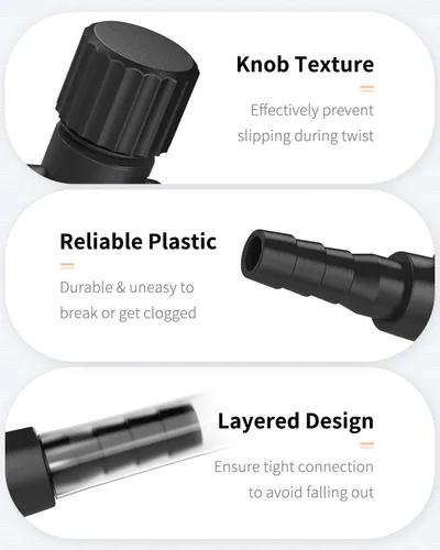 Vista 6 de Pawfly Válvulas de control de aire de acuario para tubería de aerolínea de identificación de 3/16 pulgadas, controladores de flujo de aire