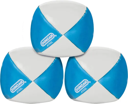 Duncan Toys Malabares - Pelotas de malabarismo, multicolor, conchas de vinilo, bolas de circo con diseño de 4 paneles, frijoles de plástico, paquete