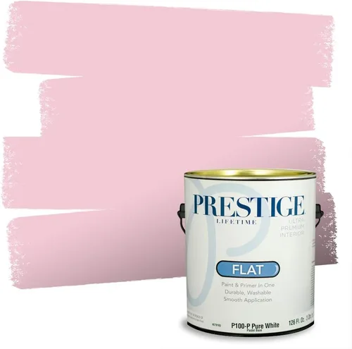 Vista 13 de Prestige Paints E100-T-SW6591 Pintura exterior e imprimación en uno, 1 galón, plano, combinación comparable de Sherwin Williams Amaryllis, 1 galón
