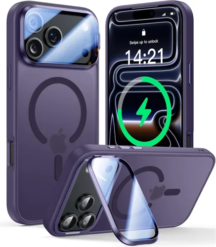 Vista 76 de VOFATA [Protección Completa Mejorada de la Cámara] para Funda iPhone Air con Cubierta de Cámara con Soporte [Compatible con MagSafe][Protección