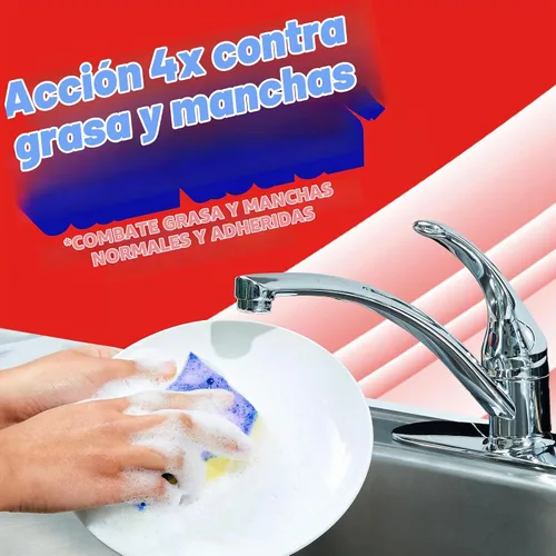 Vista 4 de Ajax Ultra Jabón Líquido para Platos con Fabuloso, Aroma a Lavanda, 52 Oz