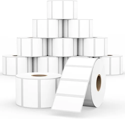 12 rollos de etiquetas térmicas directas de 2 x 1 pulgada, etiquetas de envío compatibles con impresoras de etiquetas Zebra & Rollo para código de