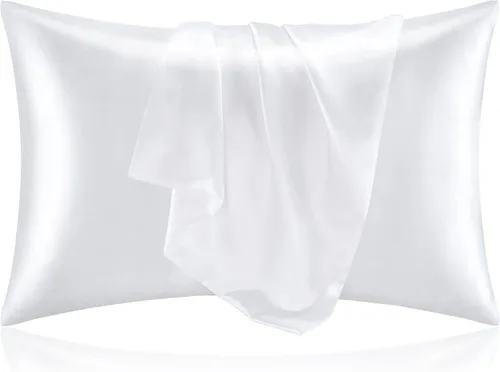 Vista 96 de BEDELITE Funda de almohada de satén para cabello y piel, súper suave similar a las fundas de almohada de seda, paquete de 4 con cierre de sobre