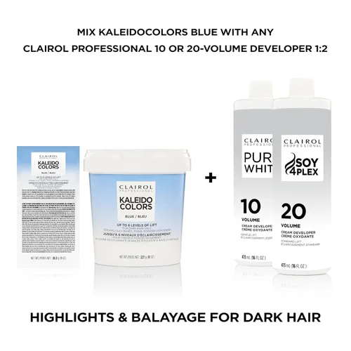 Vista 6 de Clairol Professional Kaleidocolors Powder Lightener for Hair Highlights, Lightening, and Toning