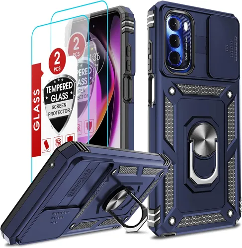 Vista 249 de LeYi Funda para Samsung Galaxy A05 (no compatible con A05S) con protector de pantalla y protector de lente de cámara, funda resistente de grado Negro