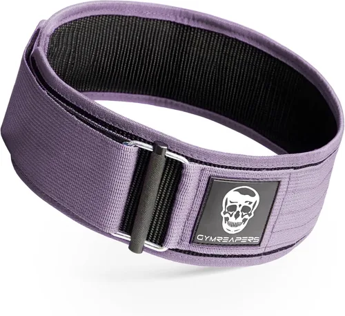 Vista 13 de Gymreapers Cinturón de Levantamiento de Pesas con Bloqueo Rápido para Hombres Cinturón de Gimnasio para Powerlifting Cinturón de Peso Muerto