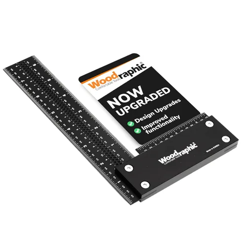 Vista 12 de Regla cuadrada de precisión para medición y marcado - Herramienta de enmarcado de acero y aluminio para uso profesional en carpintería (100mm)