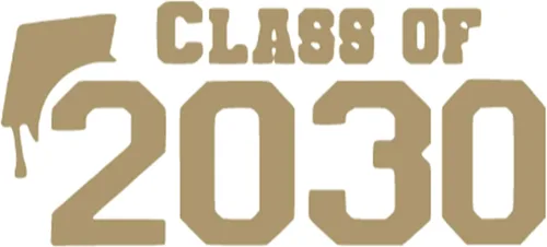 Vista 22 de Class of 2030 Iron On Decal, Graduation Shirt Transfer, Graduate Tshirt Patch, DIY Crafts, Graduation Cap, Pick Size and Color, Iron-On Almost Black