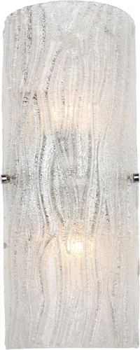 Vista 6 de Brilliance - Aplique de pared con 1 luz, acabado cromado con pantalla de vidrio de hielo brillante