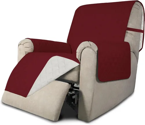 Vista 941 de Easy-Going - Funda reversible para sofá reclinable, resistente al agua, protector de muebles con correas elásticas, para mascotas y niños