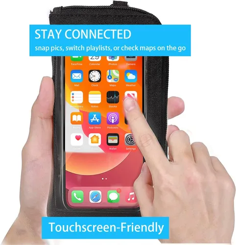 Vista 2 de DQL Funda ligera para teléfono cruzado para mujer, funda para teléfono con cordón, transparente, bolsa cruzada para teléfono celular, monedero