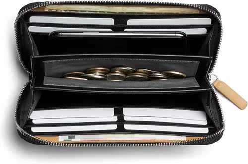 Vista 2 de Bellroy Folio monedero de cuero premium cierre de cremallera