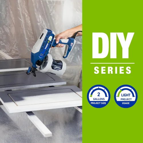 Vista 2 de Graco 26D281 TrueCoat 360 Pulverizador de pintura de doble velocidad, azul/blanco