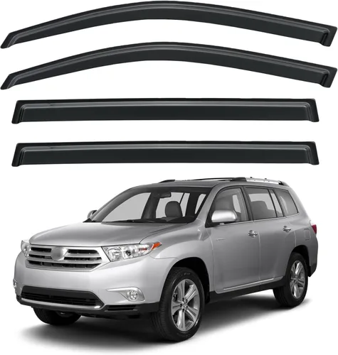 Vista 78 de Viseras de Ventana Protectores de Lluvia para Toyota Corolla 2009-2013, Deflectores de Viento de Ventilación de Ventana de Canal Externo Viseras