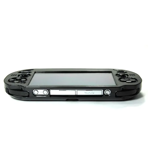 Vista 4 de Cosmos Black Aluminum Metallic Protection Hard Case Cover for Playstation PS VITA 1000 Series, Fits for Oval Start & Select Button Only