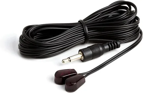 Vista 2 de Cmple - Extensor de emisor IR dual Mini emisores infrarrojos adhesivos Blink Eye, cable de extensión de control remoto de 0.138 in 10 pies