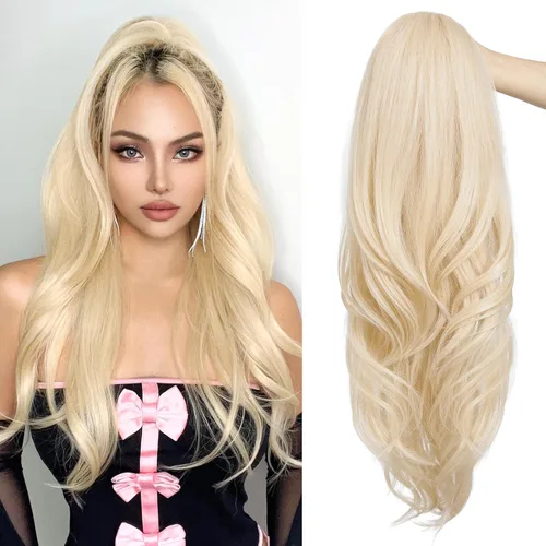 Vista 15 de SEIKEA Extensión versátil de cola de caballo con cordón, 18 pulgadas de largo, ondulado, con clip de varias capas, extensiones de cabello de cola