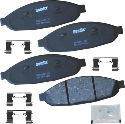 Vista 115 de Pastillas de Freno Delanteras Cerámicas Bendix Priority1 CFC430A para Modelos Selectos INFINITI G35, I30, Nissan 350Z, Altima, Juke, Maxima, Sentra