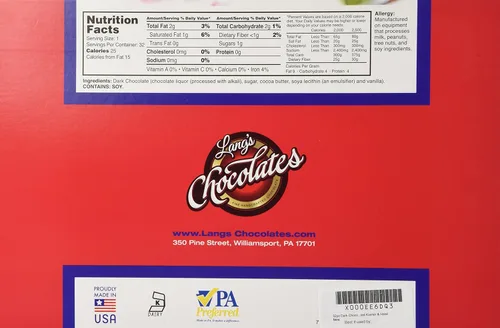 Vista 2 de Lang's Chocolates Tazas de chocolate negro – Sin lácteos, sin gluten, Kosher y certificado lácteo – Añadir mousse, postre o licor – Perfecto