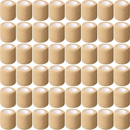 Vista 16 de Treela Paquete de 96 vendajes autoadhesivos de 2 pulgadas x 5 yardas, vendajes cohesivos autoadherentes elásticos atléticos deportivos, cinta 15