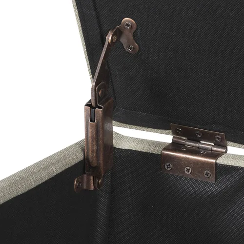 Vista 180 de HomePop Decoración para el hogar K7646-A877 Otomana tapizada moderna rectangular de almacenamiento Otomana con tapa con bisagras