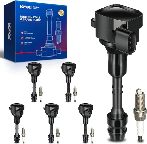 Vista 14 de KAX Juego de 4 bobinas de encendido y bujía de iridio doble para Toyota Corolla 1999-2004 2007-2008, Corolla 2005-2006 1.8L, Matrix 2003-2006 1.8L