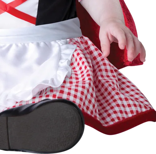 Vista 6 de Disfraz de caperucita roja para bebés y niños pequeños, Rojo, talla única