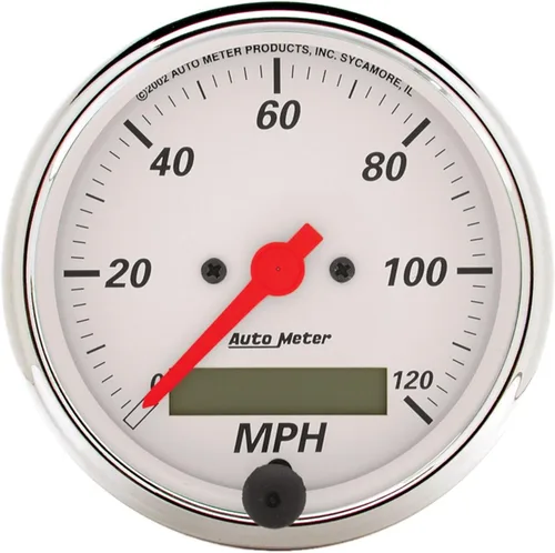 Auto Meter Velocímetro programable eléctrico Arctic White 1388