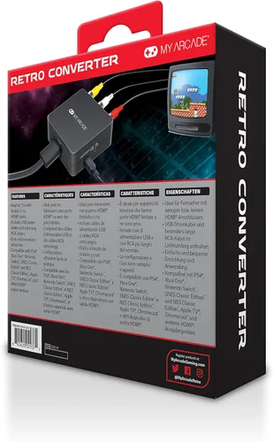 Vista 3 de My Arcade DGUN-2937 Retro Converter for HDMI to Composite-10FT RCA cable and 6FT Micro USB cable
