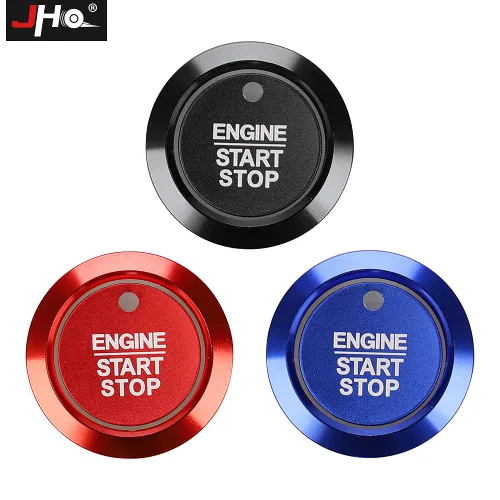 Vista 3 de JHO Interruptor de arranque rojo para Ford F150 Raptor 2017 2018 2019 XLT Lariat Limited Motor de coche