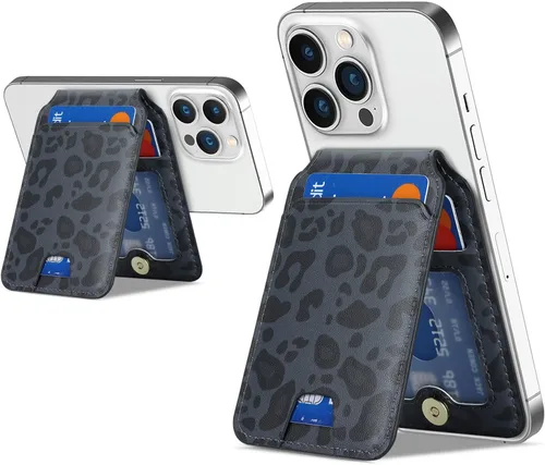 Vista 14 de Cavor Compatible con Magsafe - Cartera magnética para iPhone 17/16 Pro Max/14 Pro/15/14 Plus/13/12 Mag, funda de crédito para iPhone 15/13/12, rosa