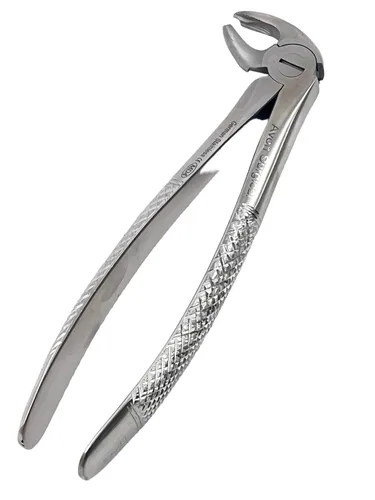 Vista 5 de Pinzas Cynamed de acero inoxidable germen para extracción de molares inferiores dentales NO MD4