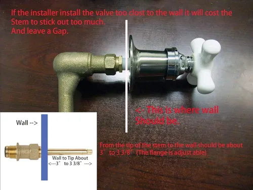 Vista 4 de Juego de 3 piezas de mango de porcelana, acabado cromado, se adapta a la válvula de ducha Pfister 32336 X 3