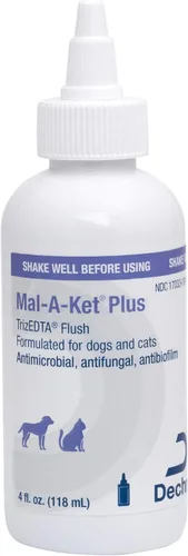 Mal-A-Ket Plus TrizEDTA Flush para gatos y perros, 4 onzas