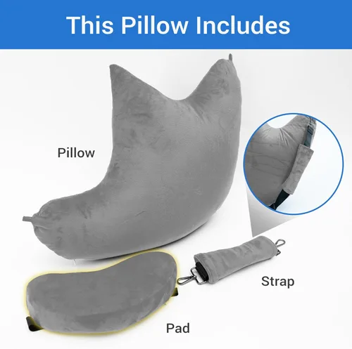 Vista 6 de Zomaple Almohada de cirugía de hombro para aliviar el dolor de hombro Almohada de puño giratorio súper suave para comodidad posoperatoria, apoyo