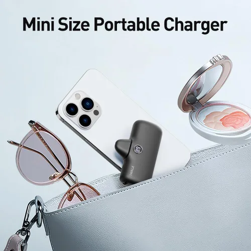 Vista 6 de iWALK Cargador portátil de 4800 mAh, 20 W, USB C, batería de carga rápida pequeña con pantalla LED compatible con iPhone 15, 15 Plus, 15 Pro, 15 Pro